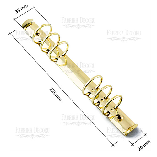 Spiralringbuch aus Metall А5 Gold - foto 0  - Fabrika Decoru