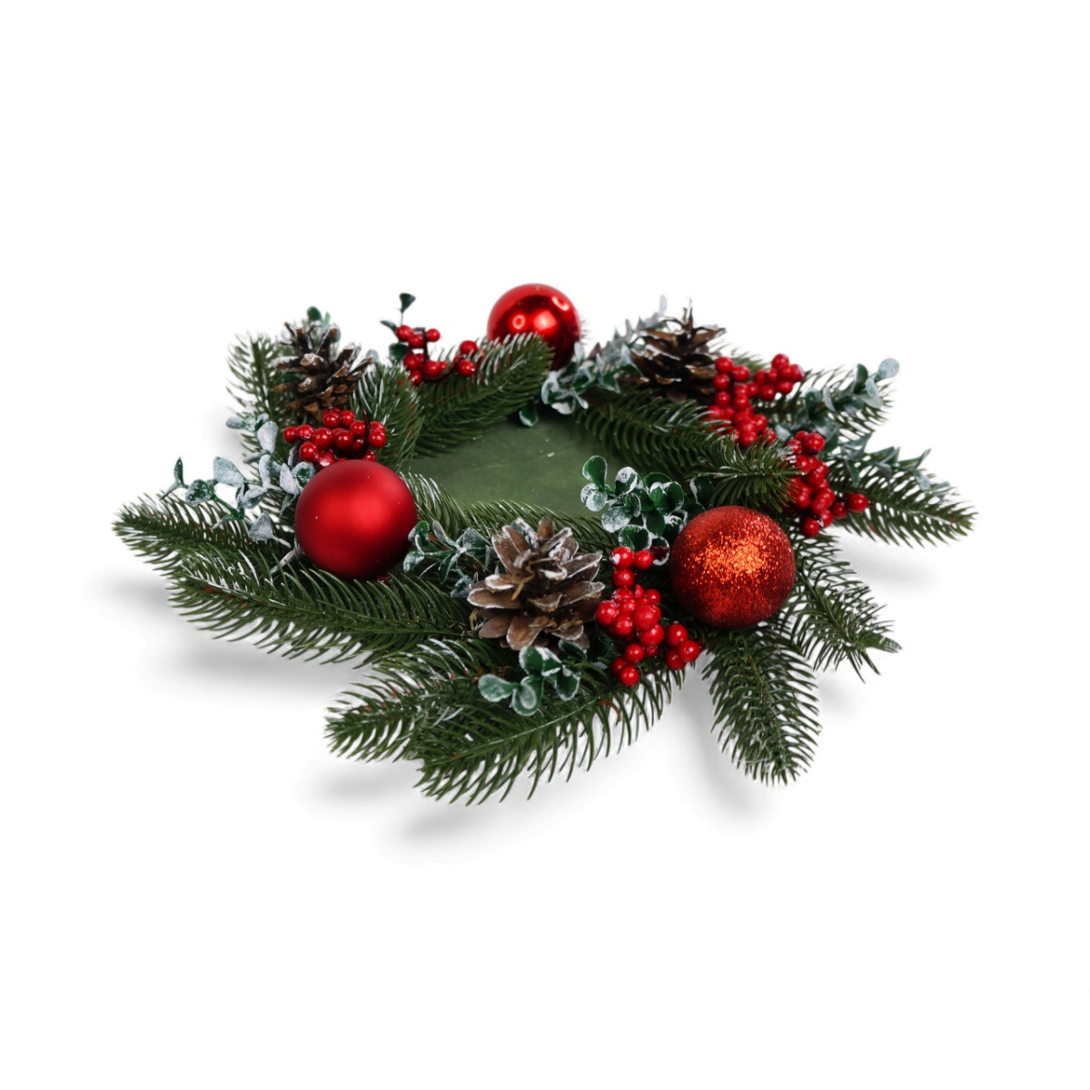 Floristische Komposition "Strahlende Weihnachten", 250 x 250 x 70 mm - foto 2  - Fabrika Decoru