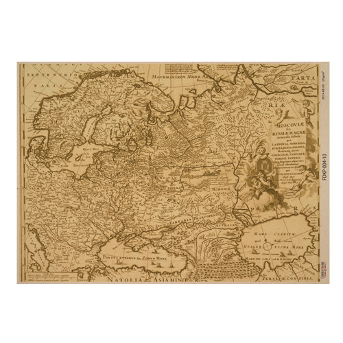 Zestaw jednostronnego kraftowego papieru do scrapbookingu Maps of the seas and continents 42x29,7 cm, 10 arkuszy  - foto 9  - Fabrika Decoru