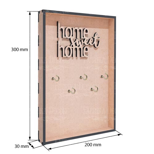 Wall key holder "Home sweet home" #317 - foto 0