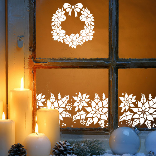 Stencil for decoration XL size (30*30cm), Wreath #171 - foto 0