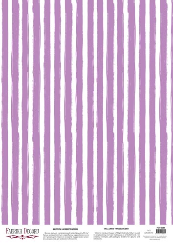 deco vellum colored sheet vertical stripes, a3 (11,7" х 16,5")