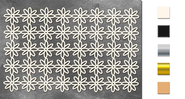 Chipboard embellishments set, Daisies #542