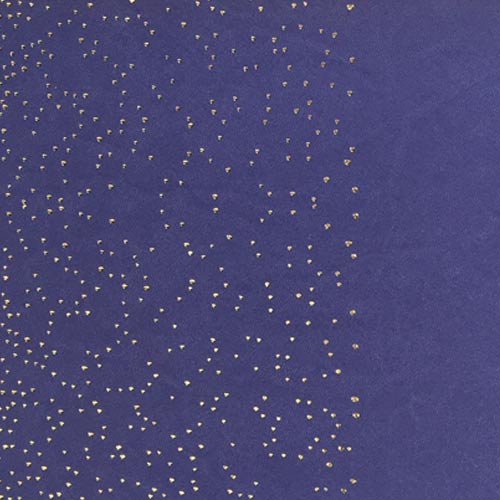 Stück PU-Leder mit Goldprägung, Muster Golden Mini Drops Lavendel, 50cm x 25cm - foto 1  - Fabrika Decoru