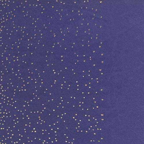 Отрез кожзама с тиснением золотой фольгой, дизайн Golden Mini Drops Lavender, 50см х 25см - Фото 1