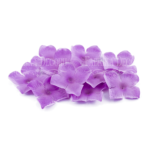 Flowers flat lilac 50mm, 10 pcs.