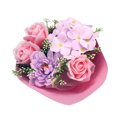 Bouquet of chrysanthemums, hydrangeas and roses “Pink Dreams” - foto 0