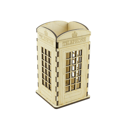 Desk organizer DIY kit "Phone booth", #076