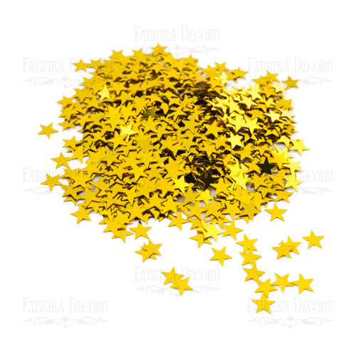 Pailletten Sterne, golden, #101 - foto 0  - Fabrika Decoru