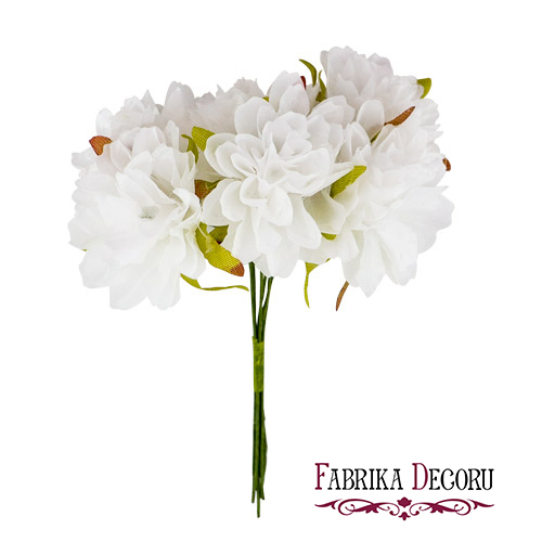 Zestaw kwiatów czereśni, biały, 6 szt - Fabrika Decoru