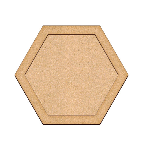 Art board Hexagon, 29cm х 25cm