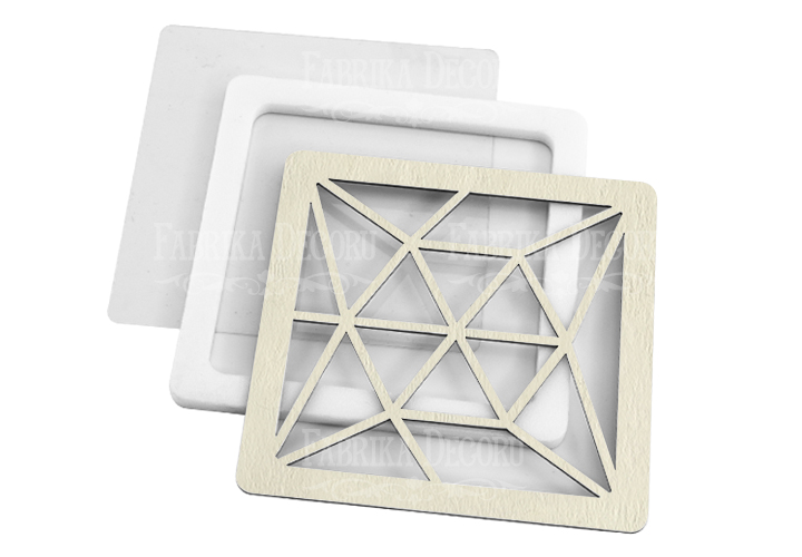 Shaker dimension set "Polygonal square" 9х9 cm 