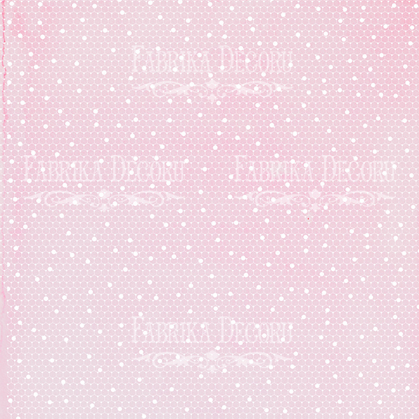 Sheet of double-sided paper for scrapbooking Wedding of our dream #28-01 12"x12"