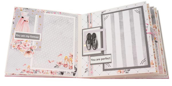 Wedding Photoalbum "Say Yes", 20cm x 20cm, DIY kit for creating album, #07 - foto 3