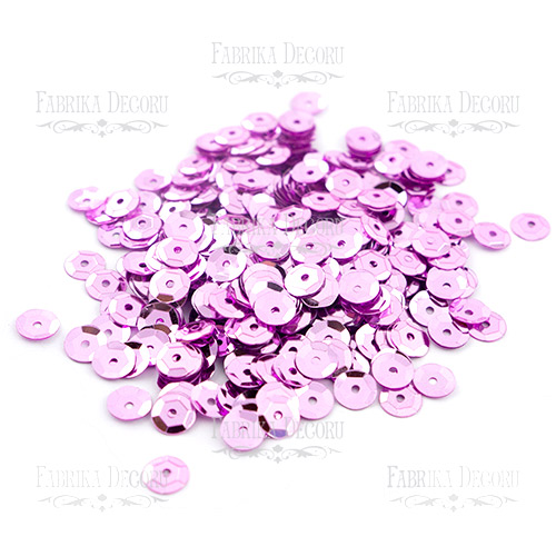 Пайетки Розетки, розовые металлик, #236 - Фото 0
