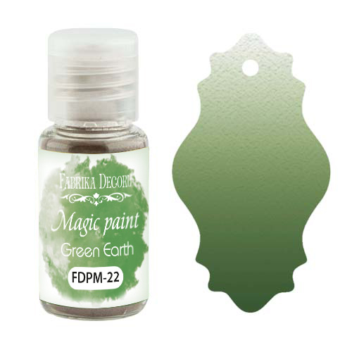 Sucha farba Magic paint Zielona Ziemia, 15 ml - Fabrika Decoru