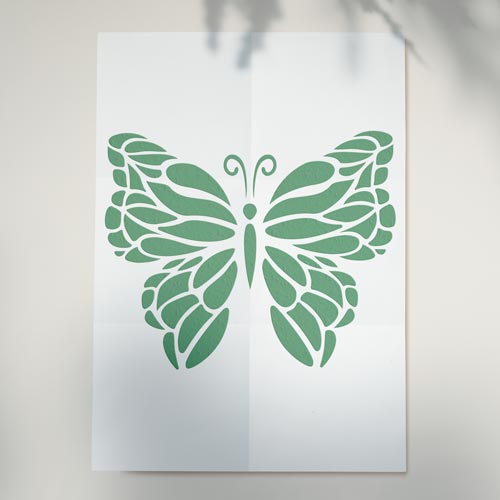 Stencil for crafts 11x15cm "Butterfly machaon" #098 - foto 0