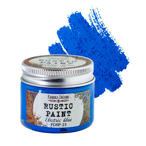 Rustic paint Electric blue