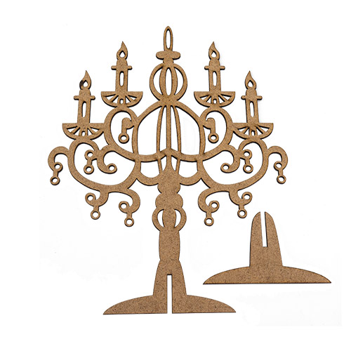 Blank for decoration Candelabrum with curls mini #327 - foto 1