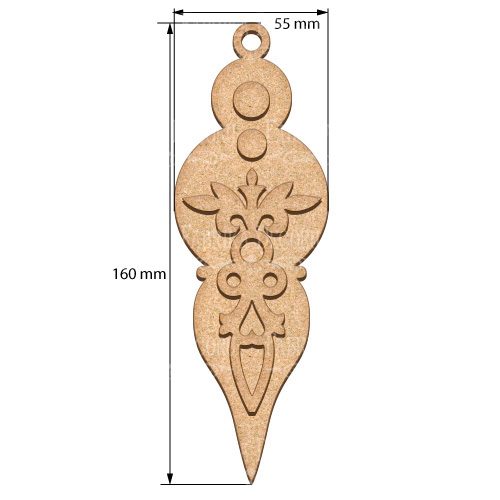 Blank for decoration New year tree toy 49, #482 - foto 0