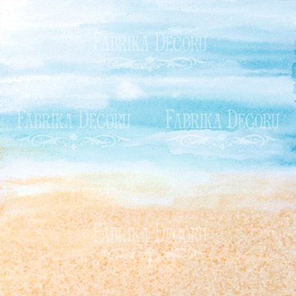 Лист двостороннього паперу для скрапбукінгу Sea Breeze #5-01 30,5х30,5 см - фото 0