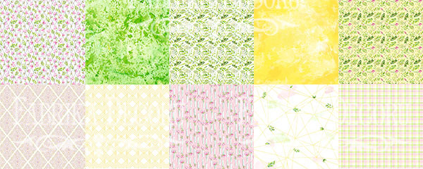 Doppelseitiges Scrapbooking-Papier-Set Frühlingsblüte, 20 cm x 20 cm, 10 Blätter - foto 0  - Fabrika Decoru