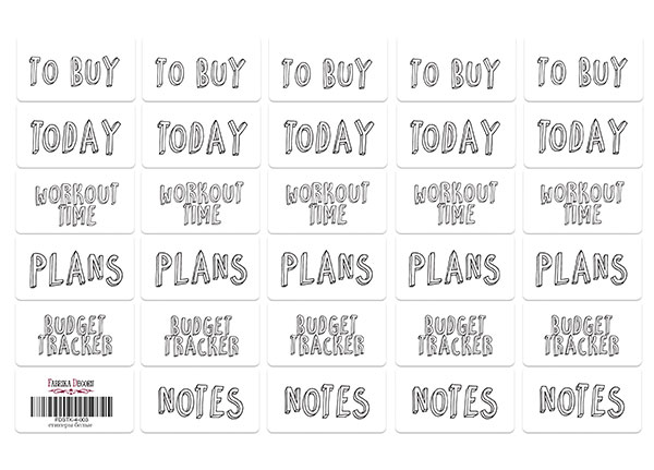 Journaling stickers set #4-003