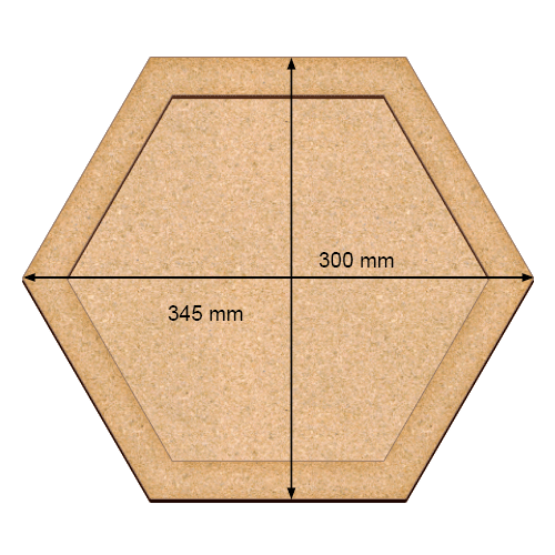 Kunstkarton Hexagon, 34,5cm х 30cm - foto 0  - Fabrika Decoru
