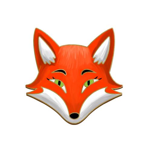 Brooch blank for coloring #095 “Fox” - foto 0