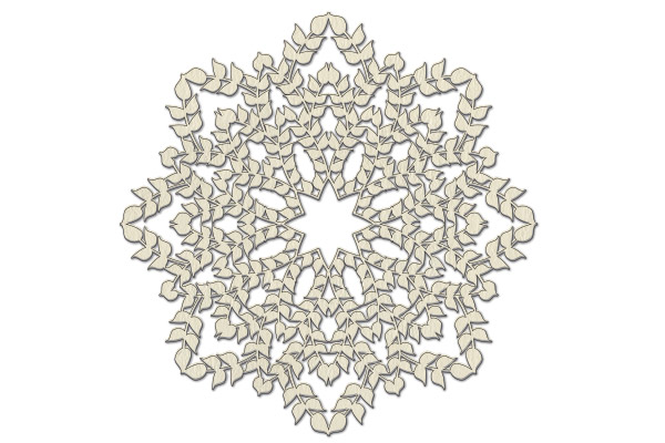 Spanplatten-Set "Openwork Serviette 16" #236 - Fabrika Decoru