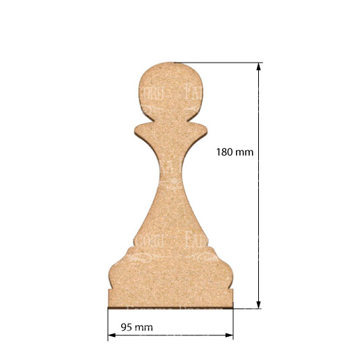 Артборд Пешка-шахматная фигура 9,5х18 см - Фото 0