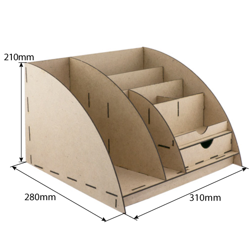 Desktop organizer kit for brushes, cosmetic accessories, stationery or drawing accessories, DIY kit  #014 - foto 0