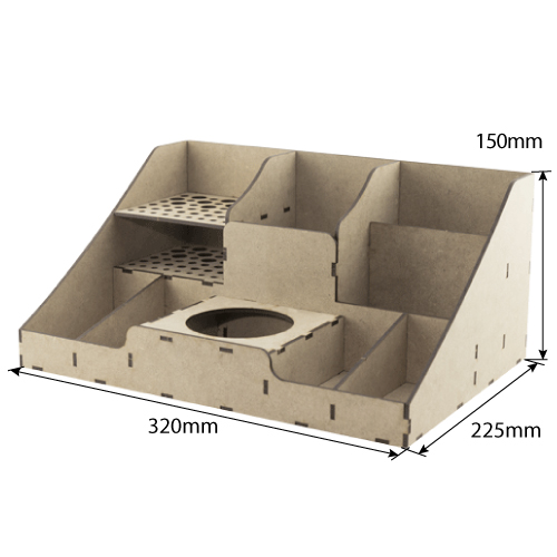 Desktop organizer kit for writing and art supplies, brushes, pencils, palette knives#117 - foto 0