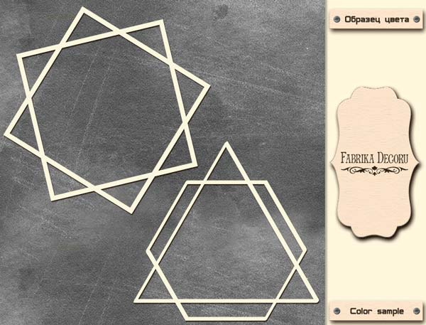 Megaspanplatte "Rahmen - Geometrie 3" #036 - Fabrika Decoru