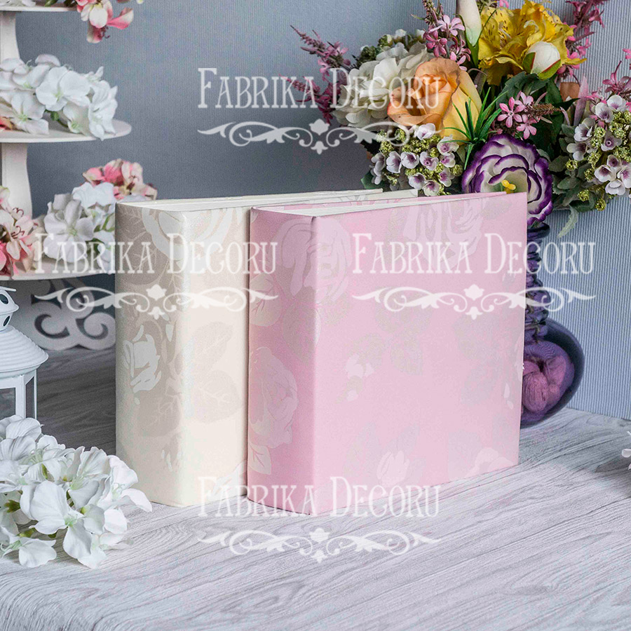 Blankoalbum mit weichem Stoffbezug Wedding Champagne 20cm х 20cm - foto 1  - Fabrika Decoru