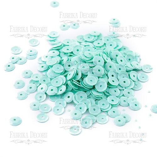 Sequins Round rosettes, mint, #240 - foto 0