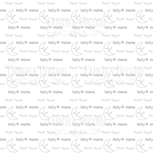 Sheet of double-sided paper for scrapbooking Baby&Mama #29-02 12"x12" - foto 0