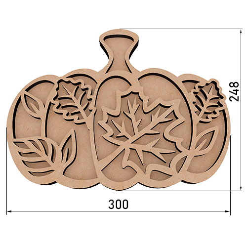 Künstlerkarton Kürbis #5 30х24,8 cm - foto 0  - Fabrika Decoru