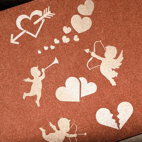Stencil for crafts 15x20cm "Cupids" #109 - foto 1