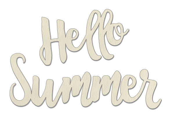 Chipboard embellishments set, "Hello summer" #193