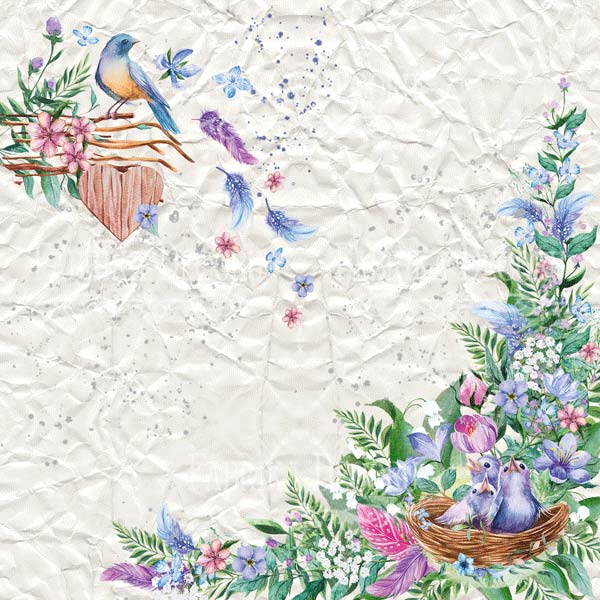 Zestaw papieru do scrapbookingu "Colorful spring", 20x20cm - foto 0  - Fabrika Decoru