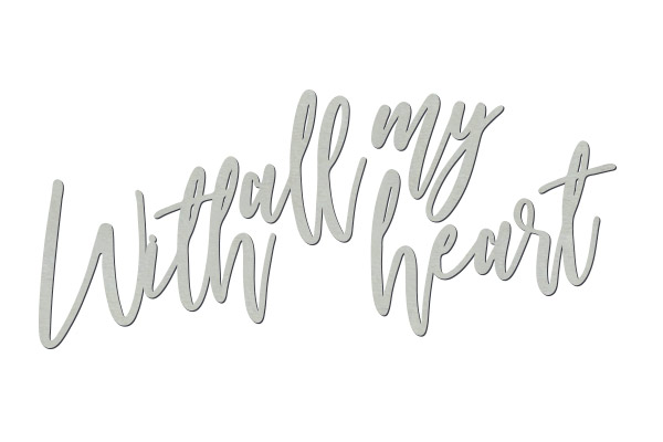 Tekturek "With all my heart" #437 - foto 0  - Fabrika Decoru