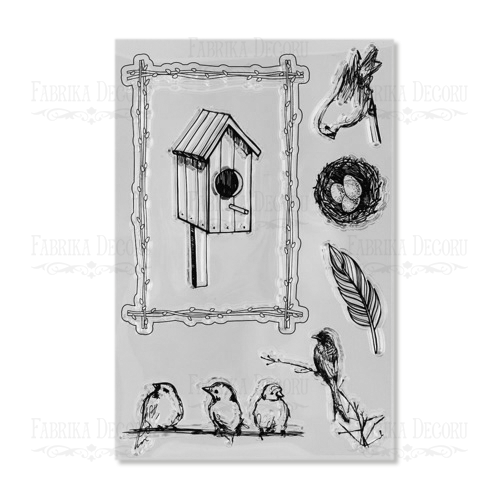 Silicone stamps set 7 pcs Size 10 cm х 15 сm 