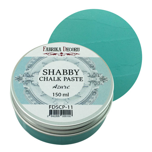 меловая паста shabby chalk paste лазурная 150 мл фабрика декору