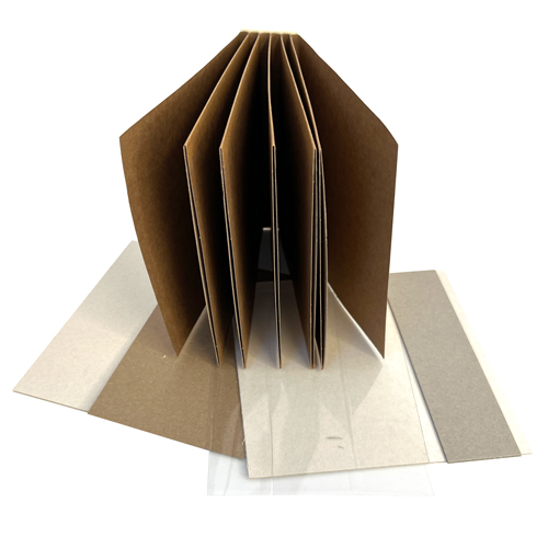 Blank kraft scrapbook album (photo album), 15cm x 15cm, 5 sheets - foto 1