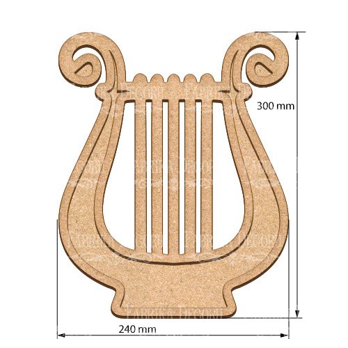  Art board Lyre 24х30 cm - foto 0