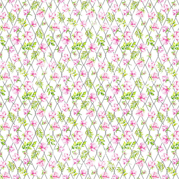 Набор скрапбумаги Spring blossom 20x20 см 10 листов - Фото 1