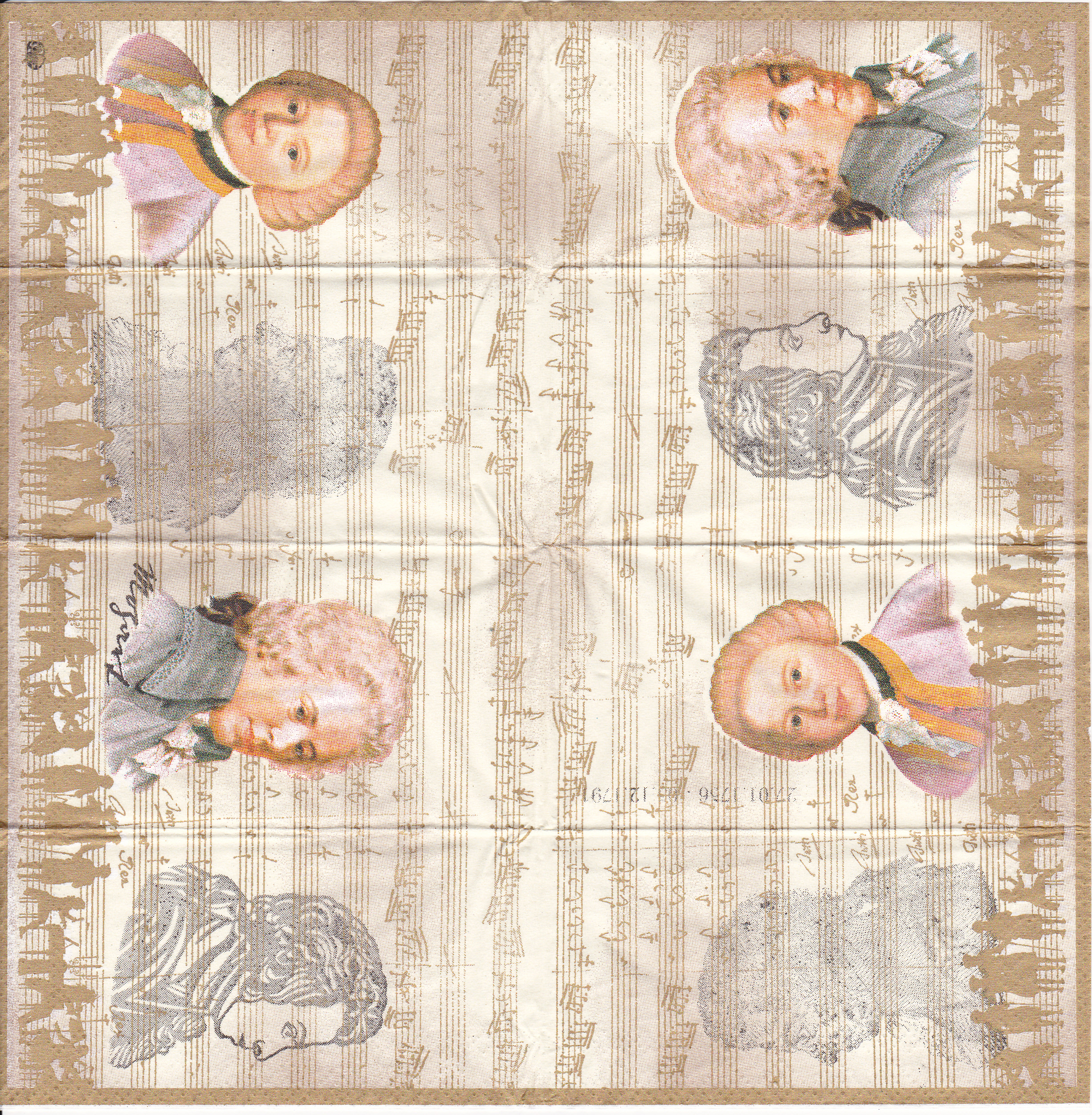 Serwetka do decoupage "Mozart" - Fabrika Decoru