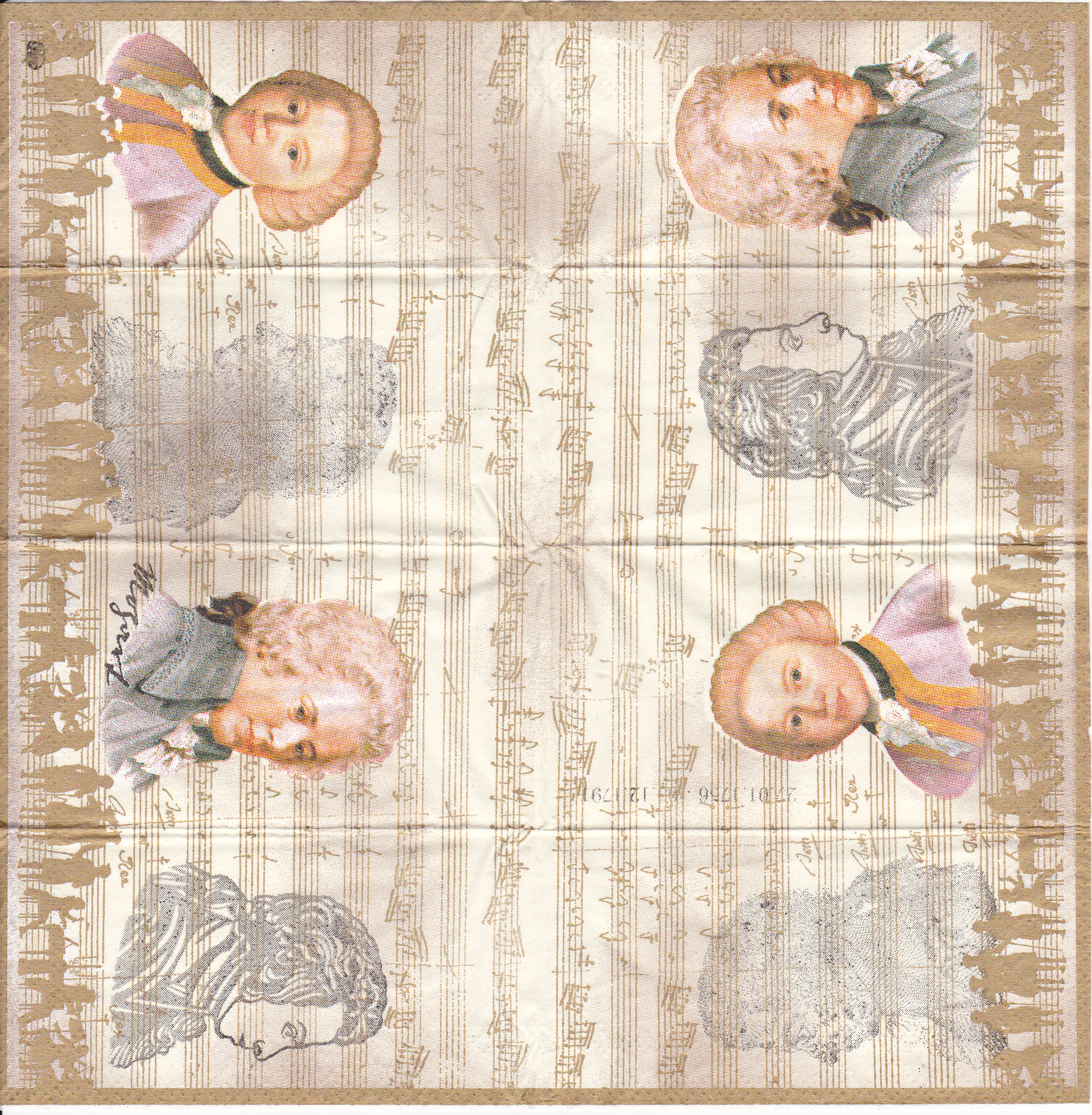 Decoupage-Serviette "Mozart" - Fabrika Decoru