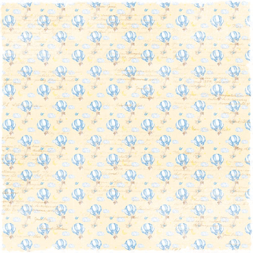 Double-sided scrapbooking paper set  Dreamy baby boy 8"x8", 10 sheets - foto 7